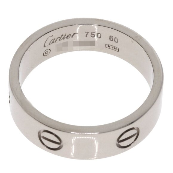 CARTIER 18k White Gold Love Ring #60 - Picture 4 of 8
